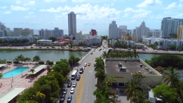 Arthur Godfrey Road Miami Beach — Stok video