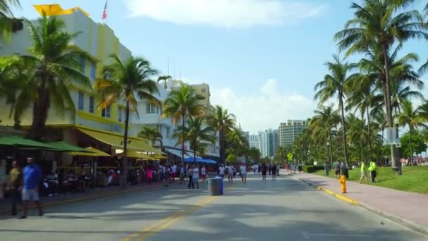 Fin de semana urbano Miami Beach Memorial Day video en movimiento — Vídeos de Stock