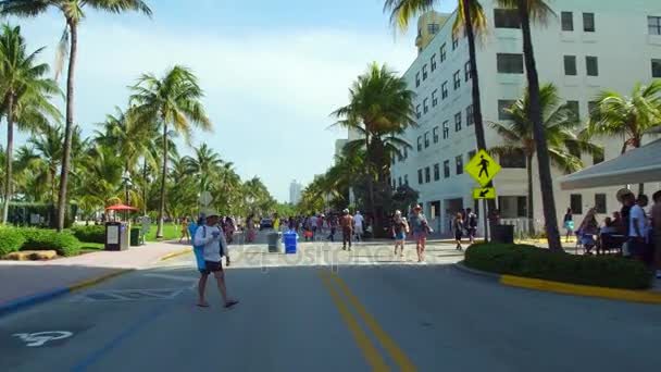 Kentsel hafta sonu Miami Beach anma günü hareket video — Stok video