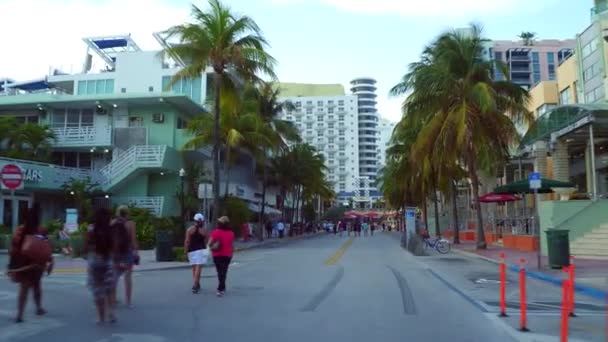 Fin de semana urbano Miami Beach Memorial Day video en movimiento — Vídeos de Stock