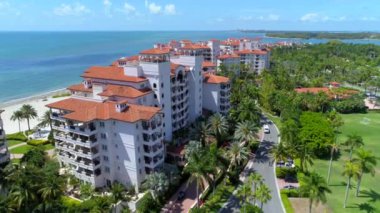 Hava ağır çekim köprü Fisher Island
