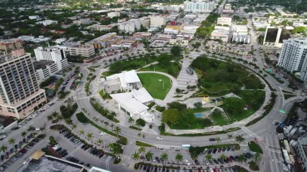 Órbita aérea Hollywood jovem Circle Arts Park — Vídeo de Stock