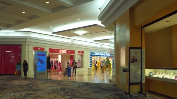拱廊购物中心劳德代尔堡佛罗里达州，美国 — 图库视频影像