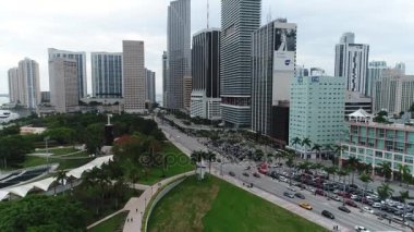 Hava video görüntüleri Downtown Miami Biscayne