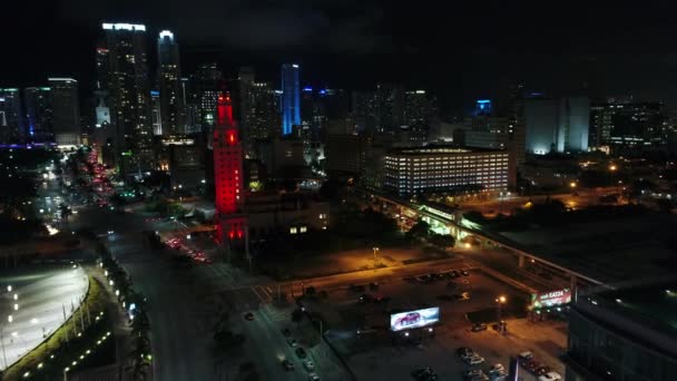 Torre de la Libertad Centro de Miami 4k 24p — Vídeo de stock