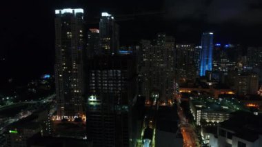 Gece hava Downtown Miami 