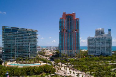 South Pointe Park havadan görüntü