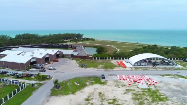 Video aereo Fort Zachary Taylor Historic State Park — Video Stock