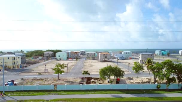 Luchtfoto Key Largo Ocean Resort ontwikkeling videoplaats 4k — Stockvideo