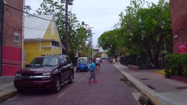 Key West gamla torget Mallory — Stockvideo