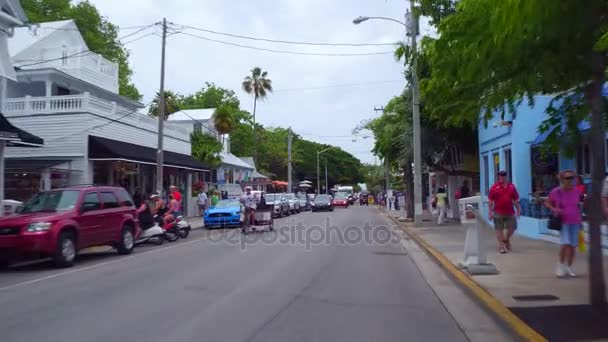 Tourist season in Key West — Stock Video