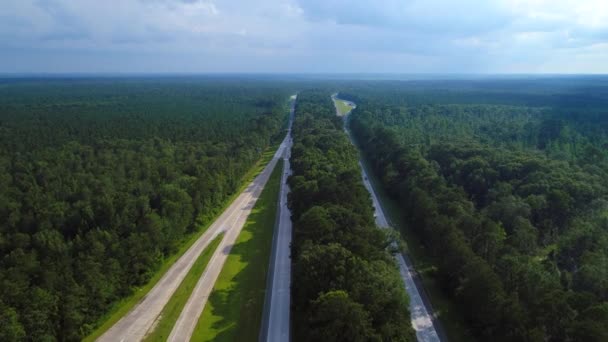 Luchtfoto drone video I95 South Carolina 4k prores — Stockvideo