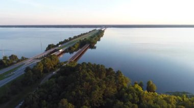 Santee Ulusal Yaban hayatı sığınma Güney Carolina hava uçak video