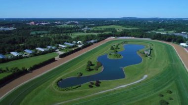 Delaware Park hava dron görüntüleri 