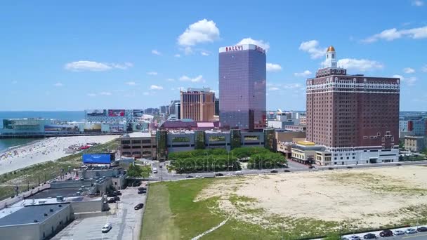 Atlantic City New Jersey 4k — Stockvideo