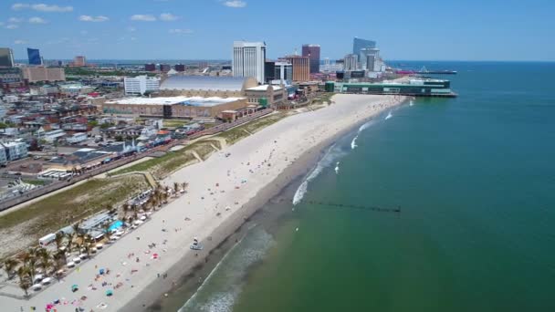 Atlantic Beach Nj Usa 4k — Stockvideo