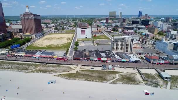 Atlantic City boardwalk 4k — Stockvideo