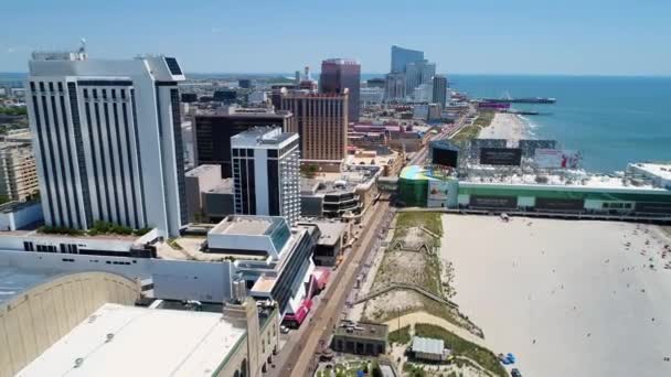 Atlantic City boardwalk Nj Usa — Stockvideo