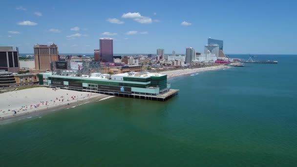 Atlantic City pier 4k — Stockvideo