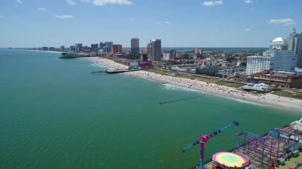 Jersey Shore Atlantic City 4k — Vídeo de Stock