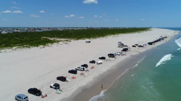 Brigantine Beach Nueva Jersey 4k — Vídeo de stock