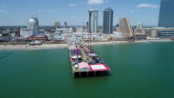 Muelle de acero Atlantic City Nueva Jersey — Vídeo de stock