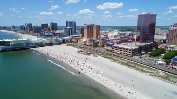 Atlantic City casino ve İskele — Stok video