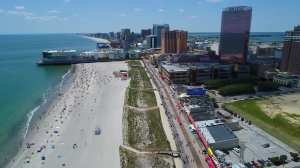 Atlantic City New Jersey dron 4k — Stok video