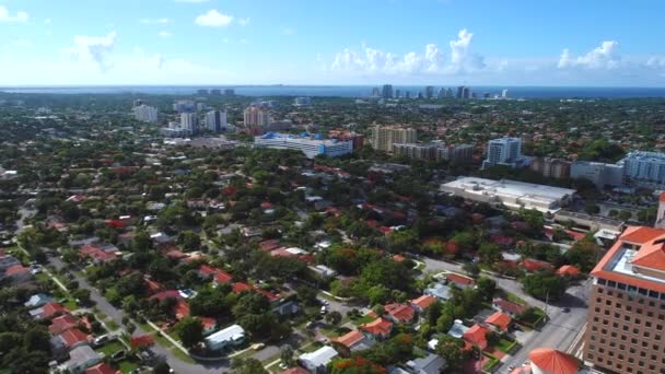 Residential homes Coral Gables Miami FL 4k — Stock Video