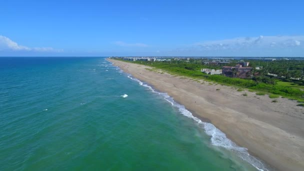 Luchtfoto drone Jensen Beach Florida — Stockvideo