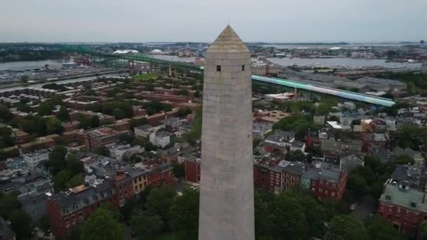 Órbita Bunker Hill Monumento 4k 60p — Vídeo de Stock
