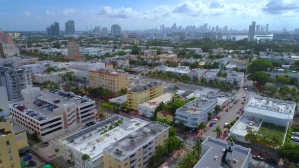 Miami Beach deco alberghi 4k — Video Stock