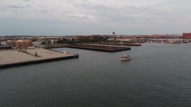 Werften in Boston 4k — Stockvideo