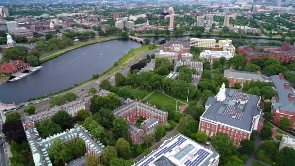 Harvard Cambridge a Boston 4k — Stock video