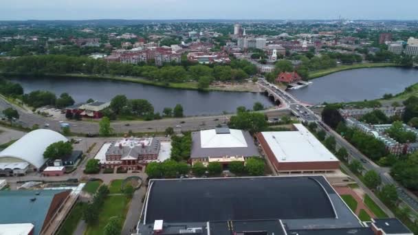 Aerial video Harvard University Usa — Stockvideo