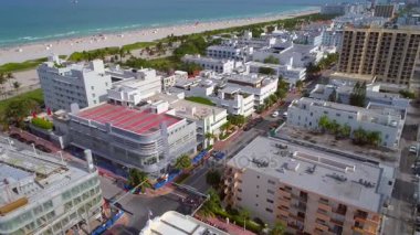 Uçan Miami Beach Collins Avenue 4 k robot