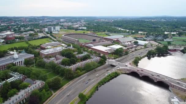 Harvard University fotbollsstadion 4k — Stockvideo