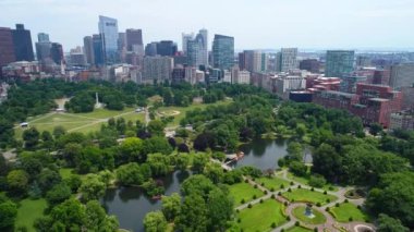 Anteni robot video Boston Common ve şehir