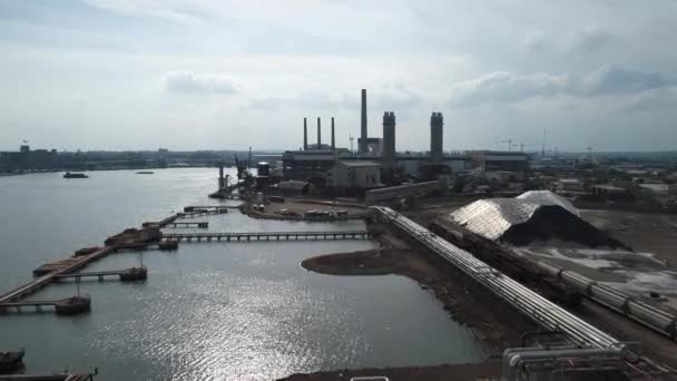 Промислові електростанції Еверетт Массачусетс — стокове відео