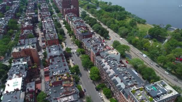 Beacon Street Boston 4k prores — Stockvideo