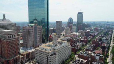 Boston Downtown hava görüntüsünü oluşturma