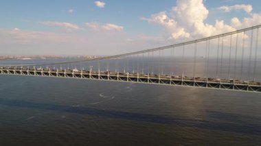 Hava video Verrazano köprüsü oluşturma