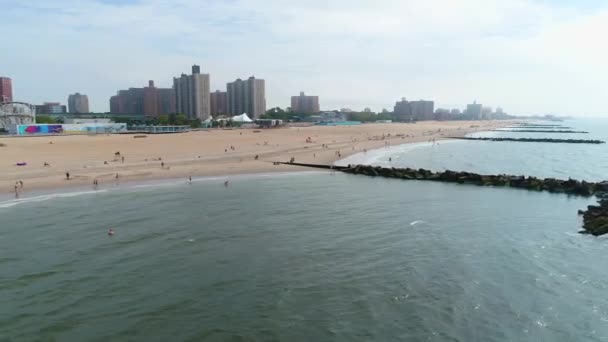 Brighton Beach Nowy Jork 4k 60p — Wideo stockowe