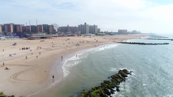 Brighton Beach New York 4k 60p — Stok video