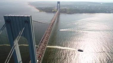 Hava video Verrazano köprüsü oluşturma