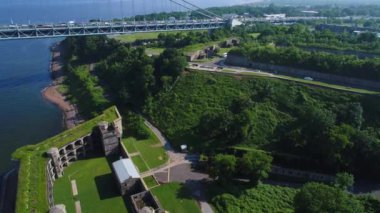 Hava video pil ot New York Staten Island of 4k