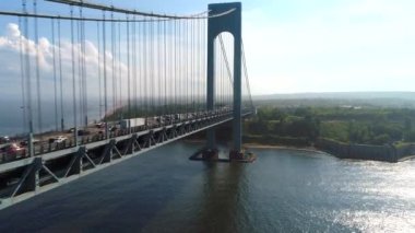 Hava video Verrazano köprüsü oluşturma