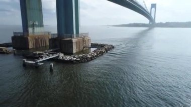 Hava video Verrazano köprüsü oluşturma
