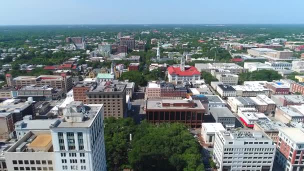 Vídeo aéreo Hilton Savannah Georgia — Vídeo de Stock