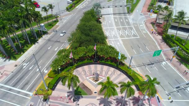 Aerial drone video Port Miami — Stock Video